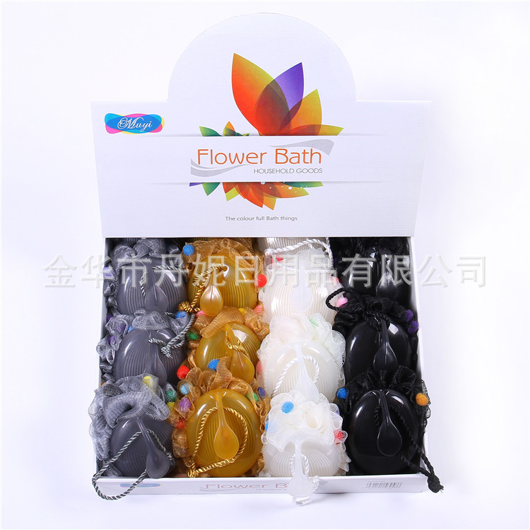 Factory Direct Sales Hot Sale Fine Mesh High Quality Bath Ball Bath Flower with Sponge Cover Handle Bath Flower Factory Direct Sales Hot Sale Fine Mesh High Quality Bath Ball Bath Flower with Sponge Cover Handle Bath Flower