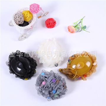 Factory Direct Sales Hot Sale Fine Mesh High Quality Bath Ball Bath Flower with Sponge Cover Handle Bath Flower Factory Direct Sales Hot Sale Fine Mesh High Quality Bath Ball Bath Flower with Sponge Cover Handle Bath Flower