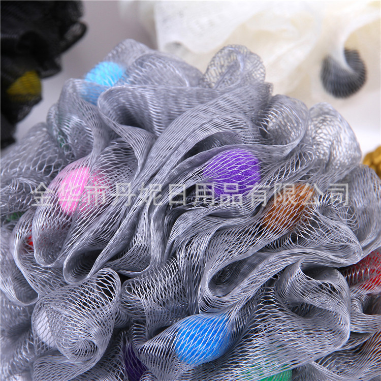 Factory Direct Sales Hot Sale Fine Mesh High Quality Bath Ball Bath Flower with Sponge Cover Handle Bath Flower Factory Direct Sales Hot Sale Fine Mesh High Quality Bath Ball Bath Flower with Sponge Cover Handle Bath Flower