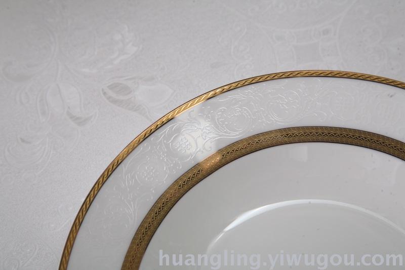 Ceramic tableware porcelain bowl set Jingdezhen China ceramic bowl disc wholesale
