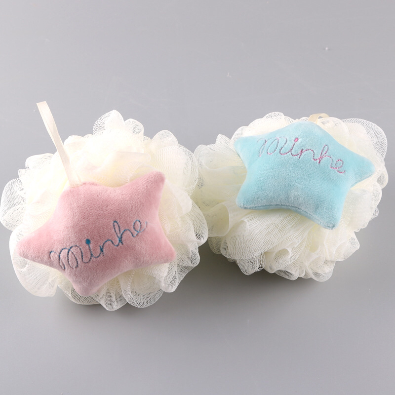 Loofah Super Soft and Cute XINGX Mesh Sponge Bath Back Rub Foaming Bath Products Internet Celebrity Plain Bath Ball Mesh Sponge