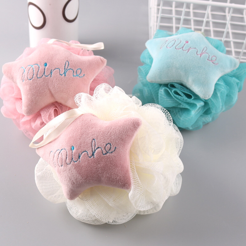 Loofah Super Soft and Cute XINGX Mesh Sponge Bath Back Rub Foaming Bath Products Internet Celebrity Plain Bath Ball Mesh Sponge