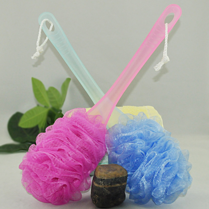 Monochrome Large Bath Brush Long Handle Rub Back Bath Ball