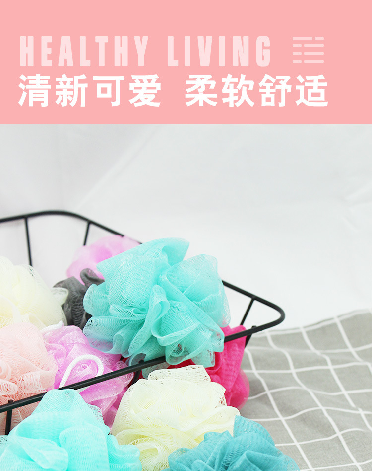Source manufacturer 20g bath ball bath flower large stock small bubble bath flower bath ball