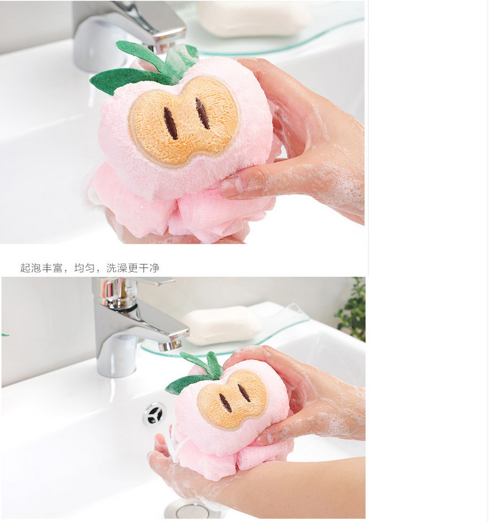 New Fruit Shape Bath Flower Cute Cute Main Bath Ball Bath Flower Back Rub New Fruit Shape Bath Flower Cute Cute Main Bath Ball Bath Flower Back Rub