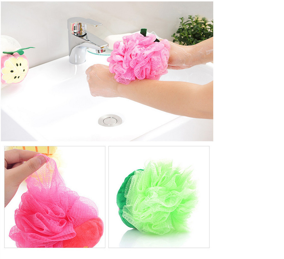 New Fruit Shape Bath Flower Cute Cute Main Bath Ball Bath Flower Back Rub New Fruit Shape Bath Flower Cute Cute Main Bath Ball Bath Flower Back Rub