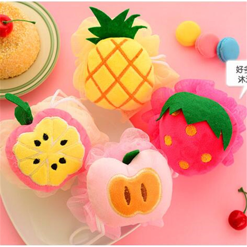 New Fruit Shape Bath Flower Cute Cute Main Bath Ball Bath Flower Back Rub New Fruit Shape Bath Flower Cute Cute Main Bath Ball Bath Flower Back Rub