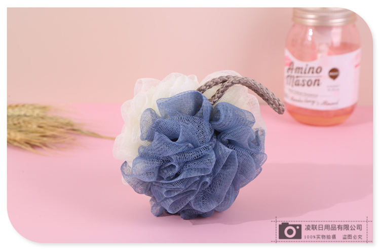 Two-Color Loofah Bath Bath Back Rub Mesh Sponge Bath Salt Adult Shower Gel Bubble Mesh Sponge Floral Ball