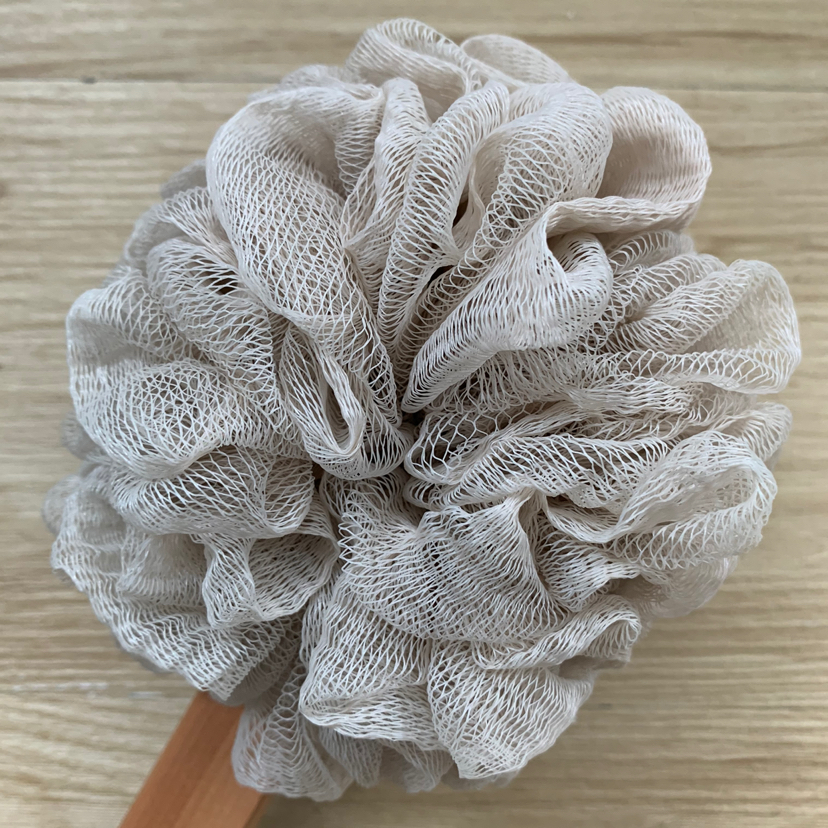 Wooden handle rubbing bath cleaning bath flower bath ball household bath products multi-color optional