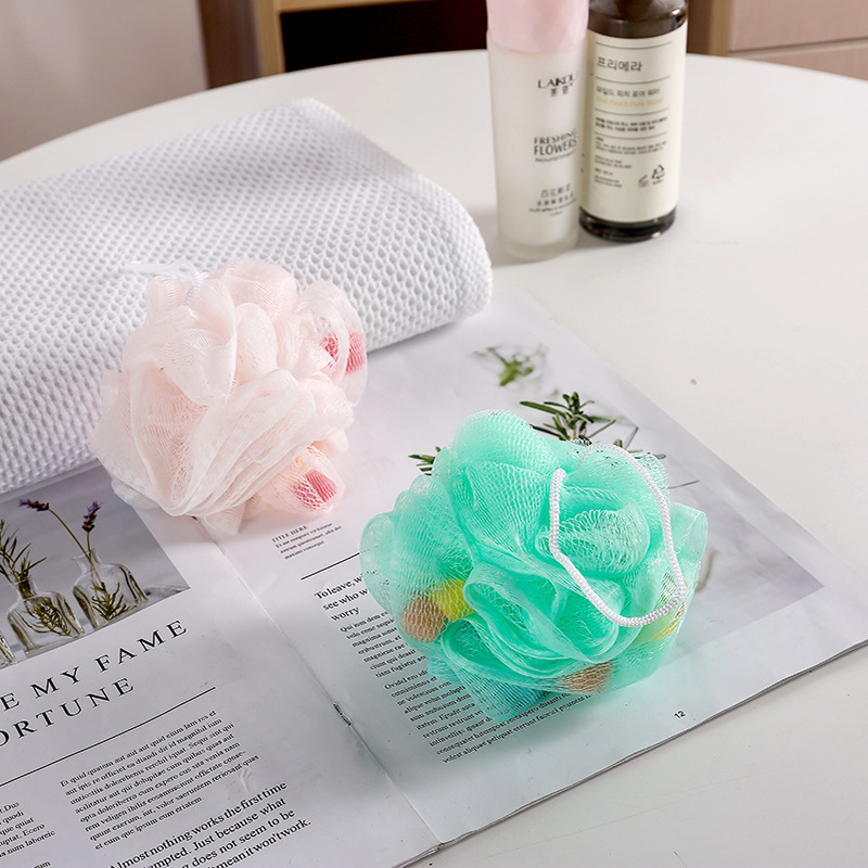 Soft colored bath ball Sponge Bath Scrub Back Bath flowers Soft colored bath ball Sponge Bath Scrub Back Bath flowers