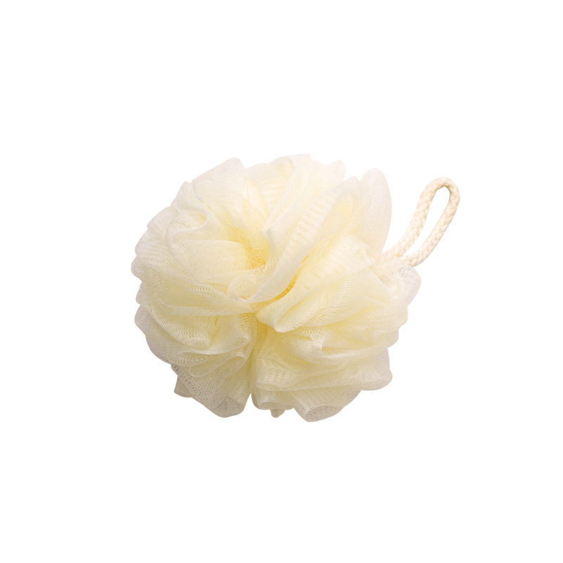 Manufacturers direct plain color large soft bath ball flower wholesale lovely thickening ening rub bath ball back Rub Bath flower