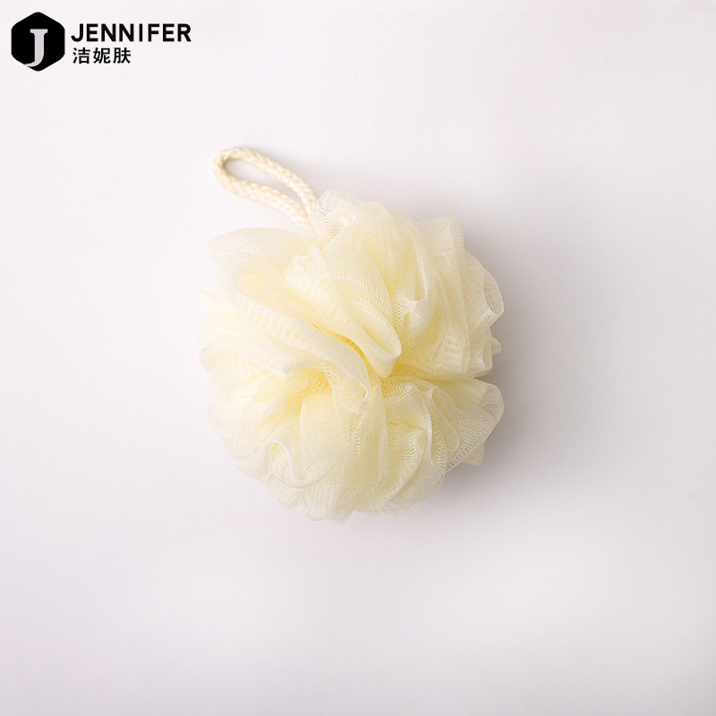 Manufacturers direct plain color large soft bath ball flower wholesale lovely thickening ening rub bath ball back Rub Bath flower