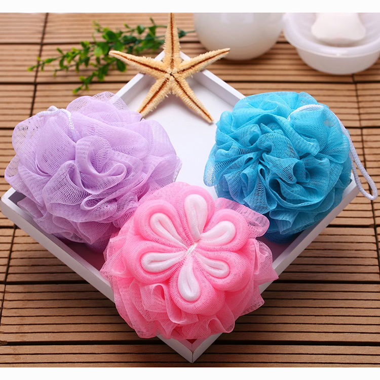Floral Bath ball child flowers bath towel shower bath foam wash bath things