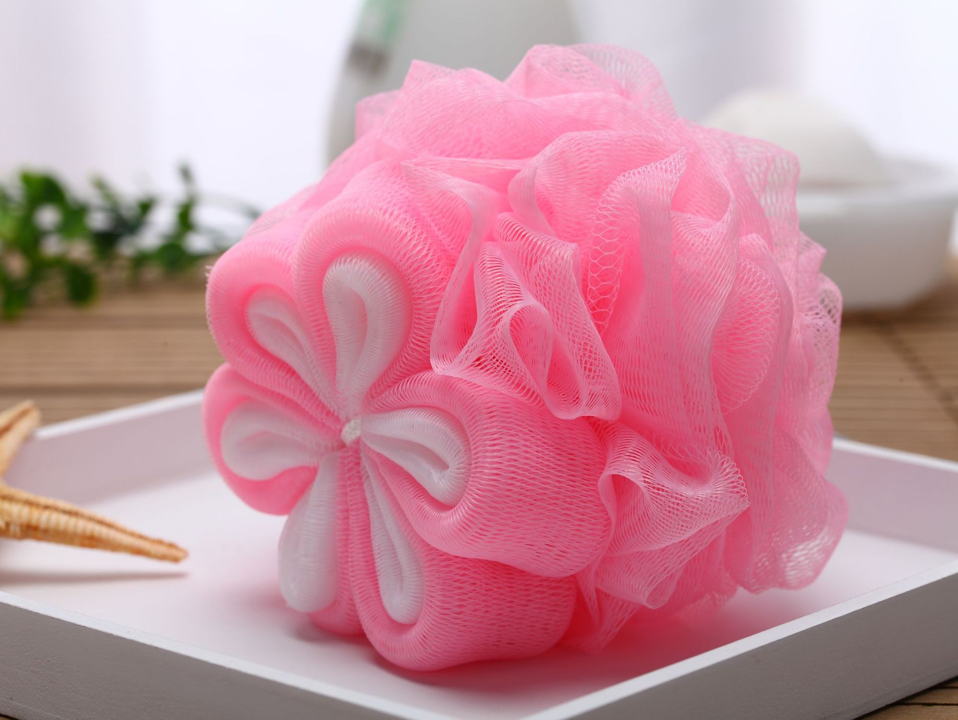 Floral Bath ball child flowers bath towel shower bath foam wash bath things