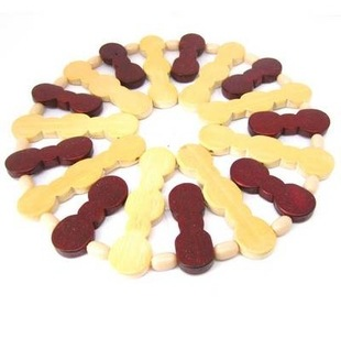 Factory direct fine bamboo mats, bamboo Bowl gasket insulation gasket round placemats for eight Bowl gasket 2 dollar store supply