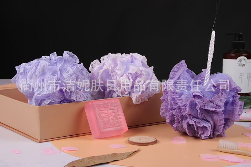 Manufacturers direct large bath shower bath ball wholesale bath flowers Bath products soft skin-friendly rubbing bath flowers