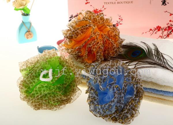 Qingzhi High Quality Mesh Sponge Discount Supply Leopard Print Silk Edge Bath Ball Color Nylon Bath Ball Bath Ball Qingzhi High Quality Mesh Sponge Discount Supply Leopard Print Silk Edge Bath Ball Color Nylon Bath Ball Bath Ball