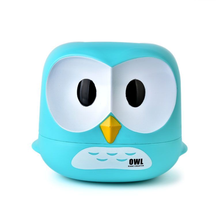 Rb524 Cute Cartoon Owl Tissue Box Creative Restaurant Desktop Plastic Paper Extraction Tissue Box