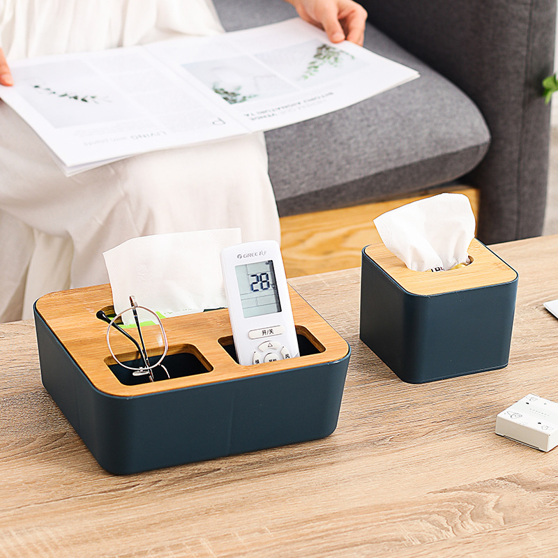 Paper Extraction Box Tissue Box Home Creative Desktop Living Room Toilet Bathroom Tissue Box Multifunctional Vehicle Storage Box