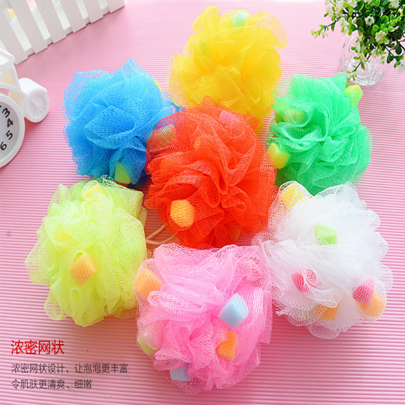 Bath Color Sponge Bath Ball Bath plus Sponge Loofah Can Be Customized
