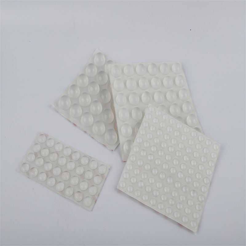 Spot Self-Adhesive Silica Gel Pad Anticollision Particles Wardrobe Door Toilet Lid Sound Canceling Mute Stickers Buffer Self-Adhesive Non-Slip Rubber Particles
