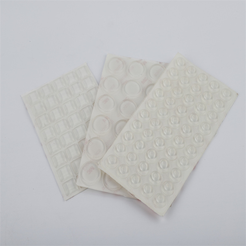 Spot Self-Adhesive Silica Gel Pad Anticollision Particles Wardrobe Door Toilet Lid Sound Canceling Mute Stickers Buffer Self-Adhesive Non-Slip Rubber Particles