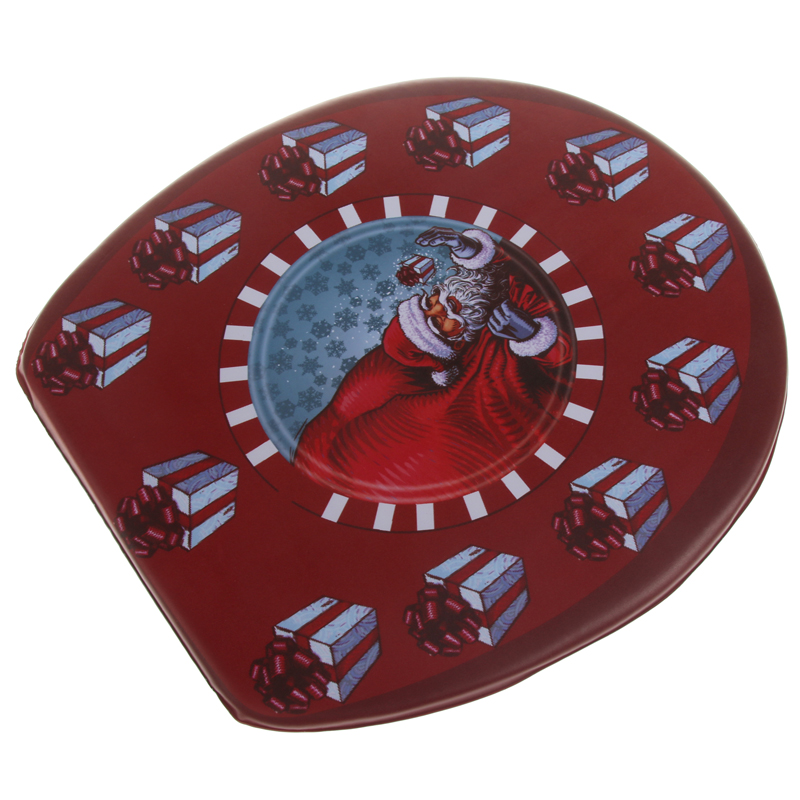 Printing toilet lid Christmas series