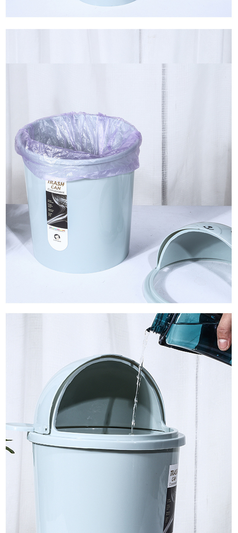 Creative Home Trash Can with Lid Bedroom Living Room Covered Toilet Bathroom Cute Mouse Flip Small Garbage Bin Creative Home Trash Can with Lid Bedroom Living Room Covered Toilet Bathroom Cute Mouse Flip Small Garbage Bin
