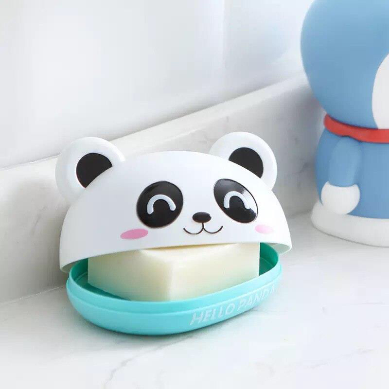Cute Cartoon Fat Soap Box Double Layer Drain Soap Box Soap Box Toilet Bathroom with Lid Handmade Soap Box Soap Box Face Washing Soap Holder