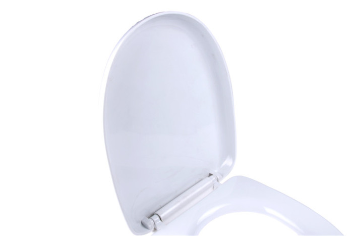 Slow descenting plastic toilet lid