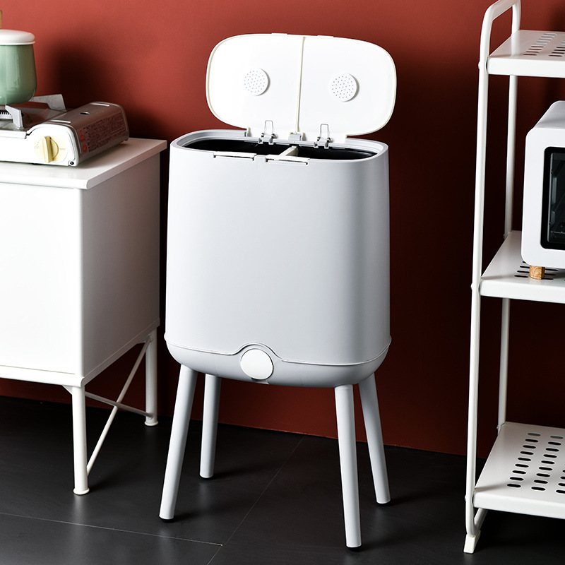 Garbage Sorting Trash Bin with Lid Household Large Kitchen Dedicated Living Room Simple Toilet Creative Wholesale