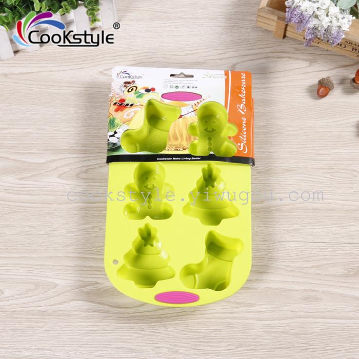 Silicone Christmas cake mold sugar cake of chocolate soap baking mold mold mold Silicone Christmas cake mold sugar cake of chocolate soap baking mold mold mold
