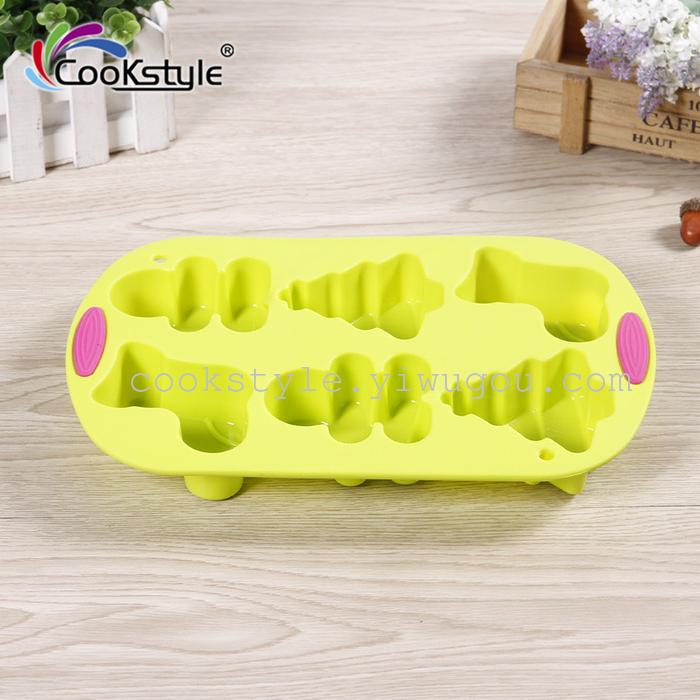Silicone Christmas cake mold sugar cake of chocolate soap baking mold mold mold Silicone Christmas cake mold sugar cake of chocolate soap baking mold mold mold