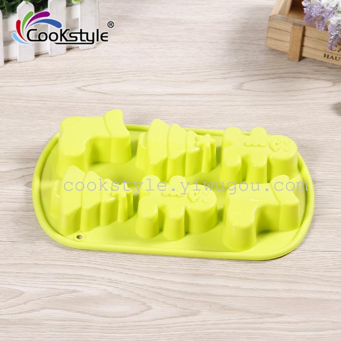 Silicone Christmas cake mold sugar cake of chocolate soap baking mold mold mold Silicone Christmas cake mold sugar cake of chocolate soap baking mold mold mold