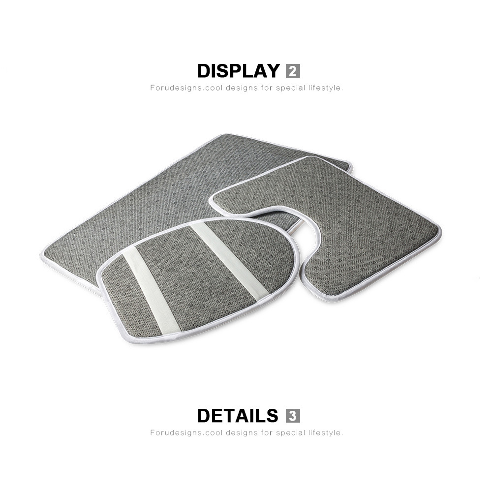 Europe and America Cross Border Cute Christmas Cat Clean Toilet Lid Pad Ginger Cake Nut Printed U-Shaped Mat One Order