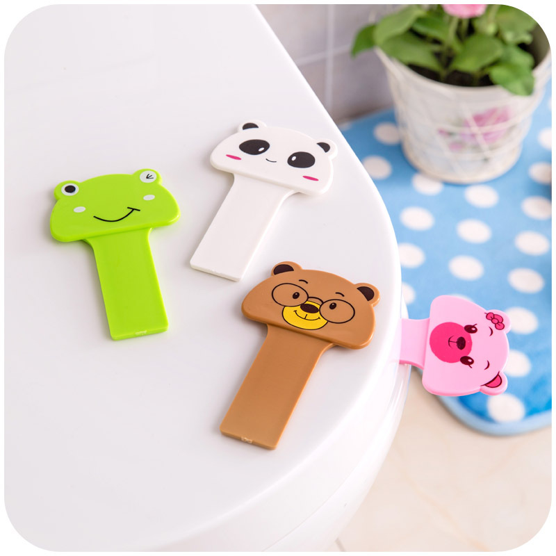 A3-19 Creative Toilet Lid Hand Carrying Device Cute Cartoon Toilet Cover Lifter Not Dirty Hands Uncovering Toilet Lid