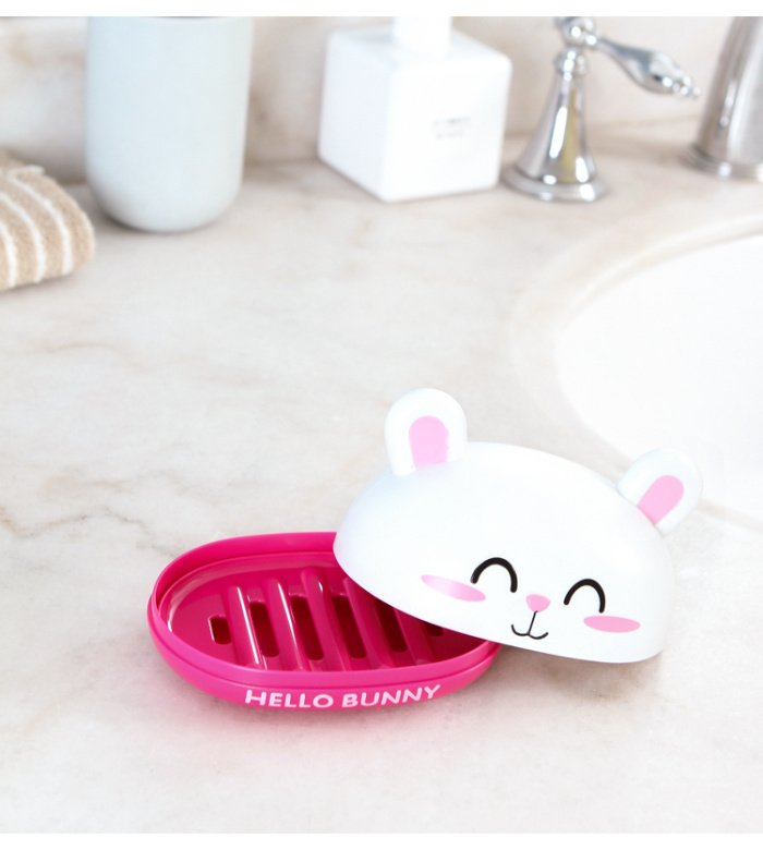 Cartoon Soap Holder with Lid Toilet Drain Rabbit Soap Box Creative Bathroom Sealed Waterproof Soap Box Cartoon Soap Holder with Lid Toilet Drain Rabbit Soap Box Creative Bathroom Sealed Waterproof Soap Box