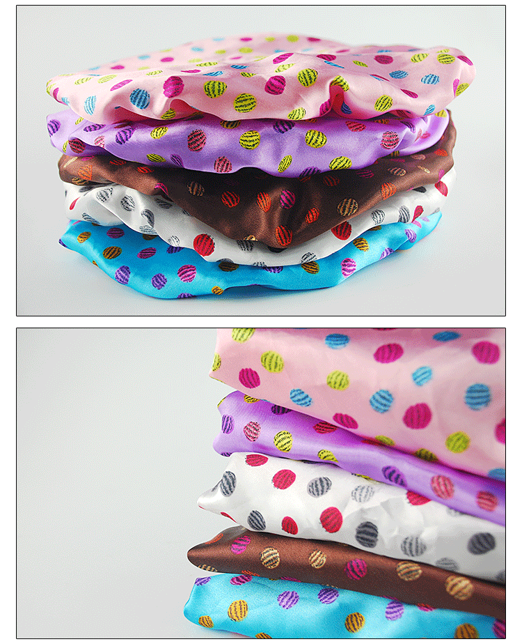 Factory Wholesale New Printed Satin Double-Layer Edging Shower Cap Wash Makeup Cap Oil-Proof Dustproof Bath Hat Factory Wholesale New Printed Satin Double-Layer Edging Shower Cap Wash Makeup Cap Oil-Proof Dustproof Bath Hat