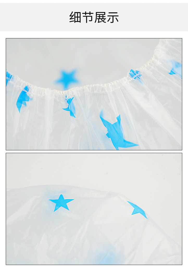 Factory Wholesale Korean Fresh Shower Cap Printed PVC Transparent Bottom Piping Shower Cap Anti-Gray Oil Smoke-Proof Hat Factory Wholesale Korean Fresh Shower Cap Printed PVC Transparent Bottom Piping Shower Cap Anti-Gray Oil Smoke-Proof Hat