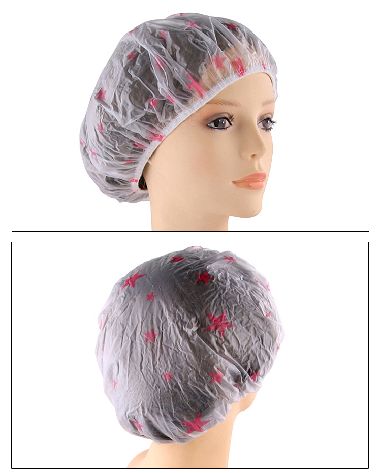 Factory Wholesale Korean Fresh Shower Cap Printed PVC Transparent Bottom Piping Shower Cap Anti-Gray Oil Smoke-Proof Hat Factory Wholesale Korean Fresh Shower Cap Printed PVC Transparent Bottom Piping Shower Cap Anti-Gray Oil Smoke-Proof Hat
