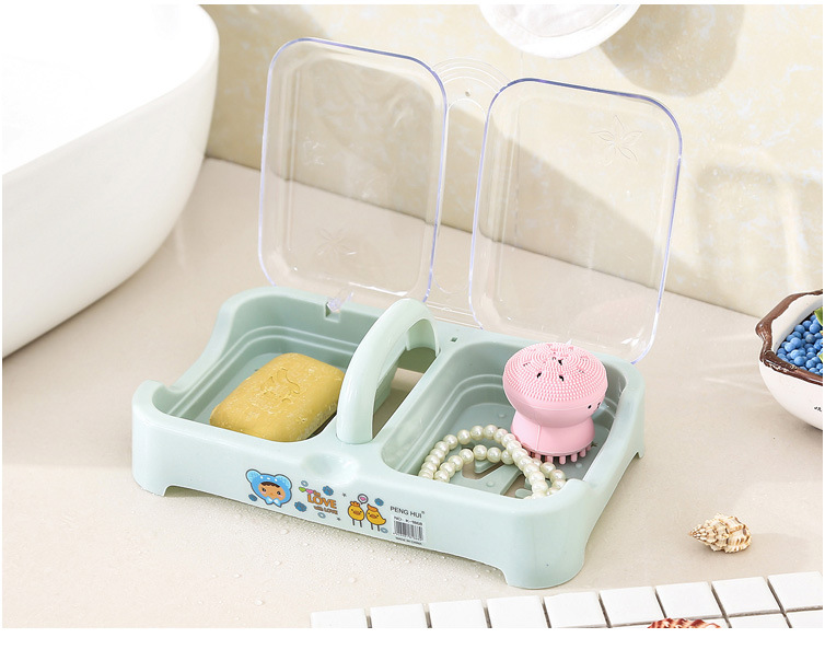 Creative Double Bar with Lid Portable SOAP box Toilet BATHROOM Box Large SOAP box Creative Double Bar with Lid Portable SOAP box Toilet BATHROOM Box Large SOAP box