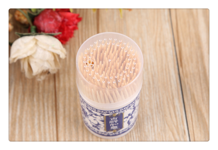 Fashion boutique home toothpicks natural environmental protection bamboo double toothpick bamboo sticks wholesale