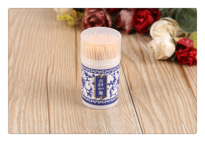 Fashion boutique home toothpicks natural environmental protection bamboo double toothpick bamboo sticks wholesale