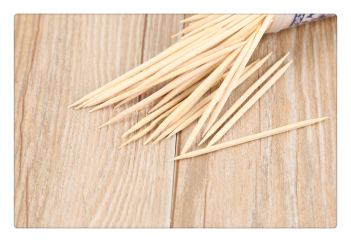 Fashion boutique home toothpicks natural environmental protection bamboo double toothpick bamboo sticks wholesale