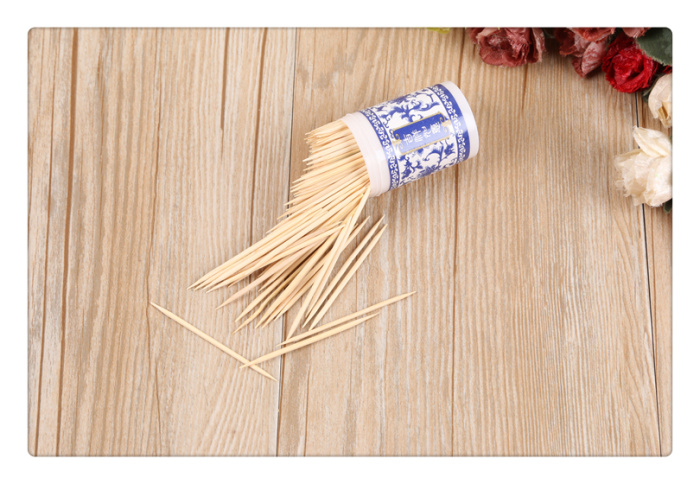 Fashion boutique home toothpicks natural environmental protection bamboo double toothpick bamboo sticks wholesale