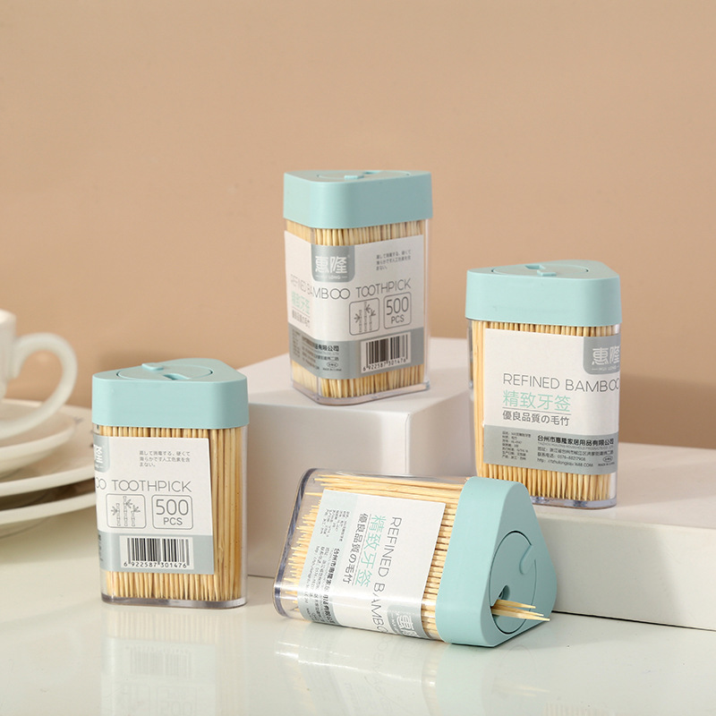 Huilong Boxed Household Natural Environmental Protection Bamboo Toothpick Disposable Double-Headed Portable Toothpick Artifact Wholesale Huilong Boxed Household Natural Environmental Protection Bamboo Toothpick Disposable Double-Headed Portable Toothpick Artifact Wholesale
