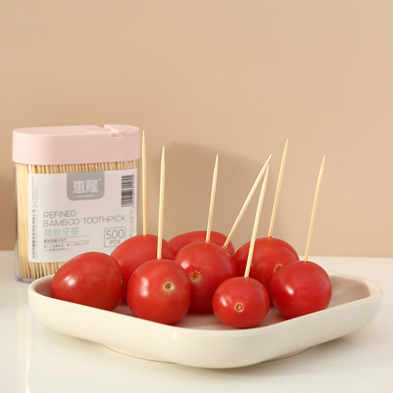 Huilong Boxed Household Natural Environmental Protection Bamboo Toothpick Disposable Double-Headed Portable Toothpick Artifact Wholesale Huilong Boxed Household Natural Environmental Protection Bamboo Toothpick Disposable Double-Headed Portable Toothpick Artifact Wholesale