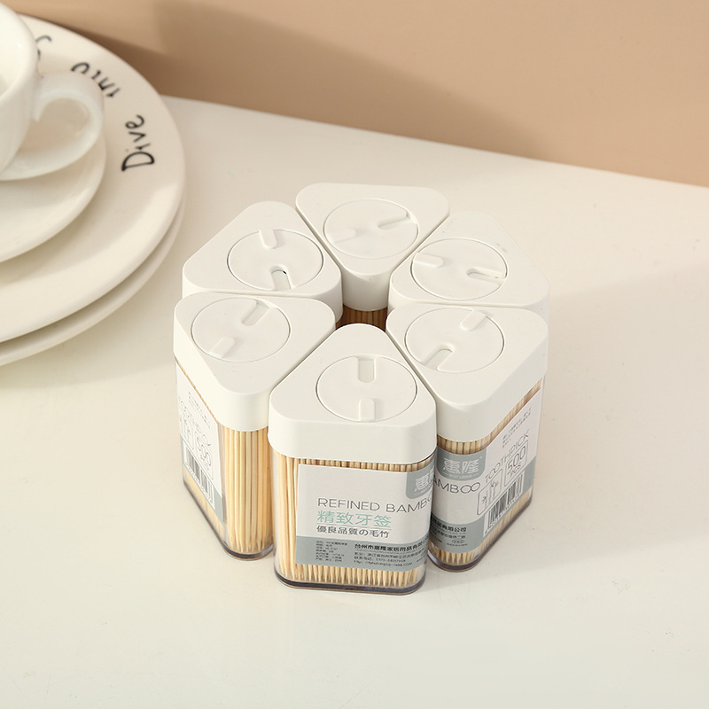 Huilong Boxed Household Natural Environmental Protection Bamboo Toothpick Disposable Double-Headed Portable Toothpick Artifact Wholesale Huilong Boxed Household Natural Environmental Protection Bamboo Toothpick Disposable Double-Headed Portable Toothpick Artifact Wholesale