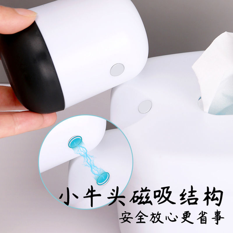 Dairy Cattle Tissue Box Factory Direct Sales Currently Available DIY Creative Stickers Multi-Functional Calf Tissue Box with Toothpick Box