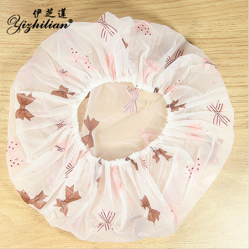 Shower Cap Waterproof Adult Female Printing Eva Bath Hair Cap Hair Treatment Cap Hair Mask Shower Cap Hair Cover Toupee